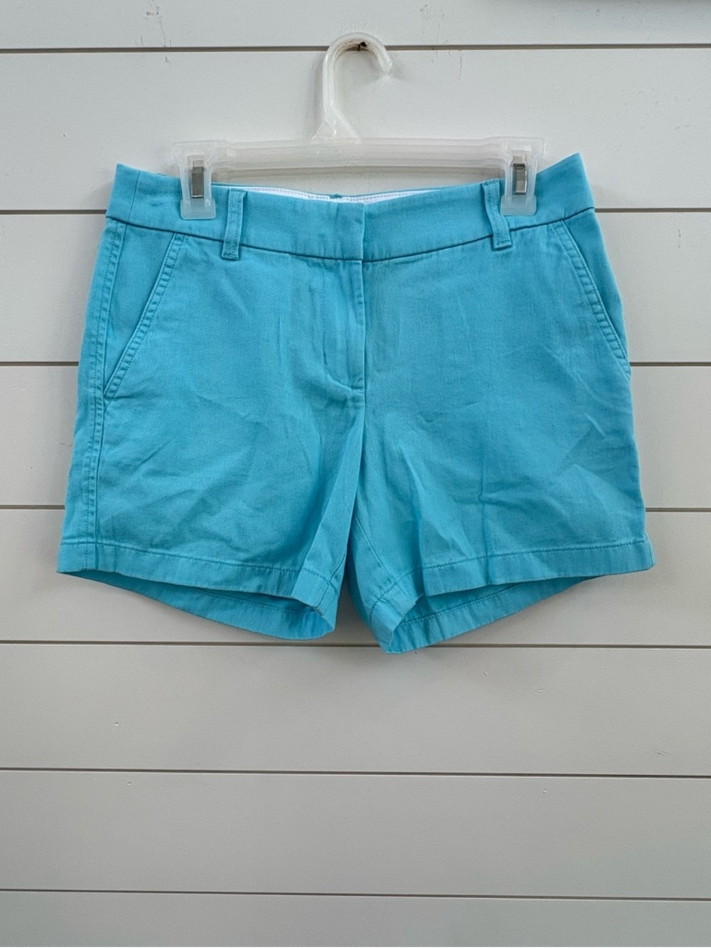 J. Crew Aqua Tailored Cotton Bermuda Shorts